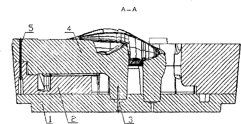 Fixation method of cylinder head airway core
