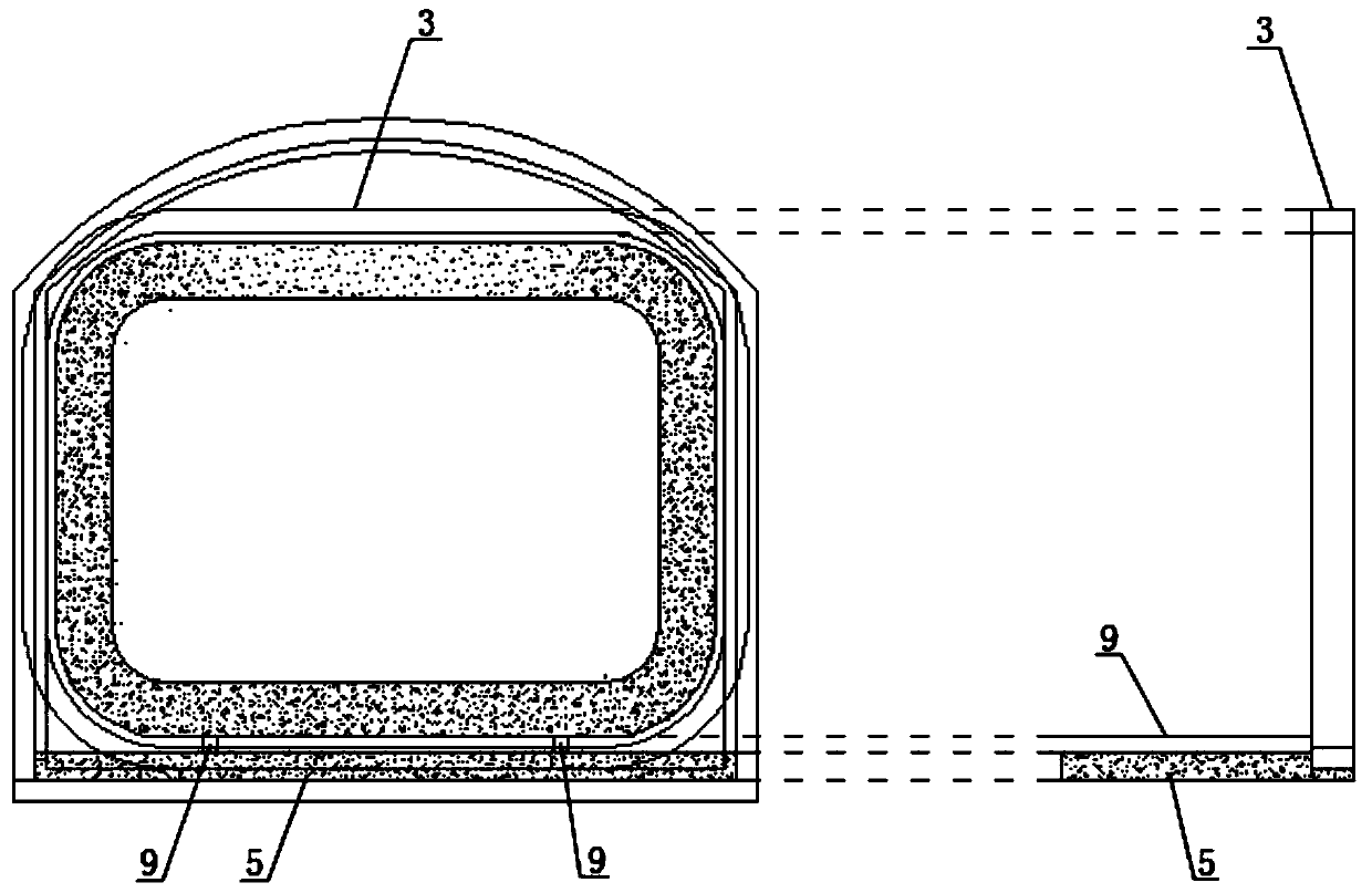 Tunnel portal structure passing through mining method tunnel by shield top tunneling