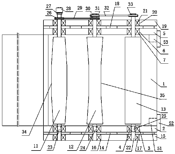 Plate processing flattening arrangement device and use method