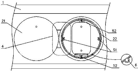 Vacuum train gas insulation type access device