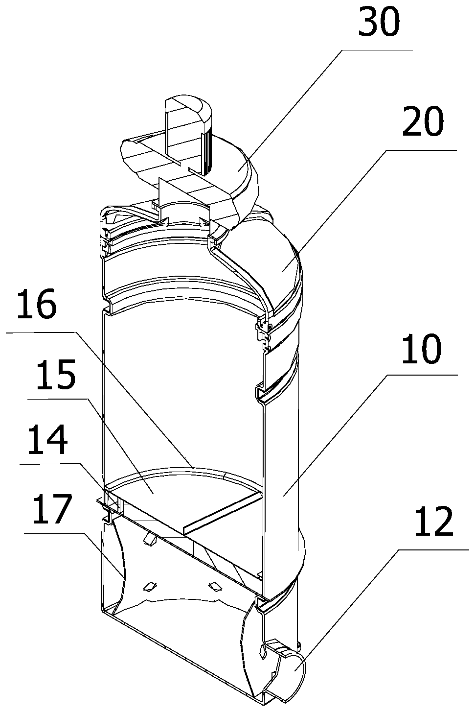 Integrated pump station deodorization device