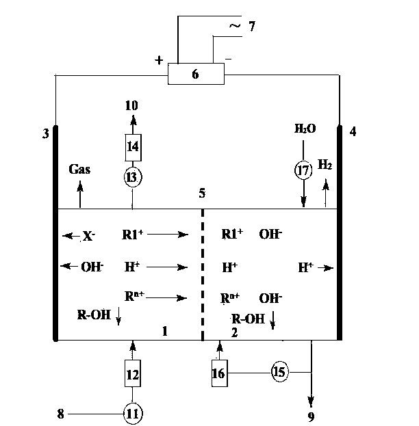 Method for preparing high-purity tetraethylammonium hydroxide by continuous electrolysis