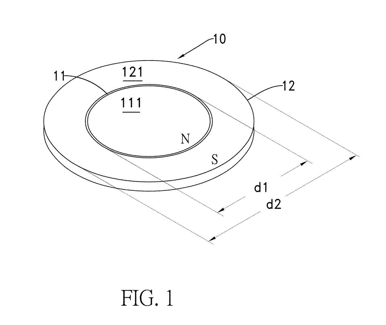 Magnetic attraction-fixing assembly, two-piece apparatus, and rotating support structure for a portable device having the magnetic attraction-fixing assembly