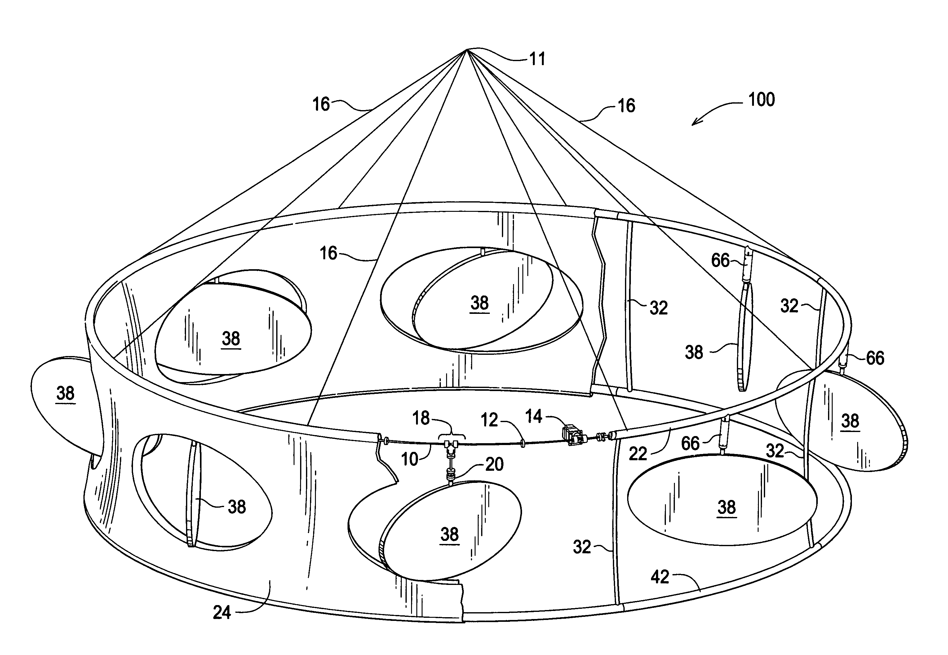 Display structure with moving attraction elements