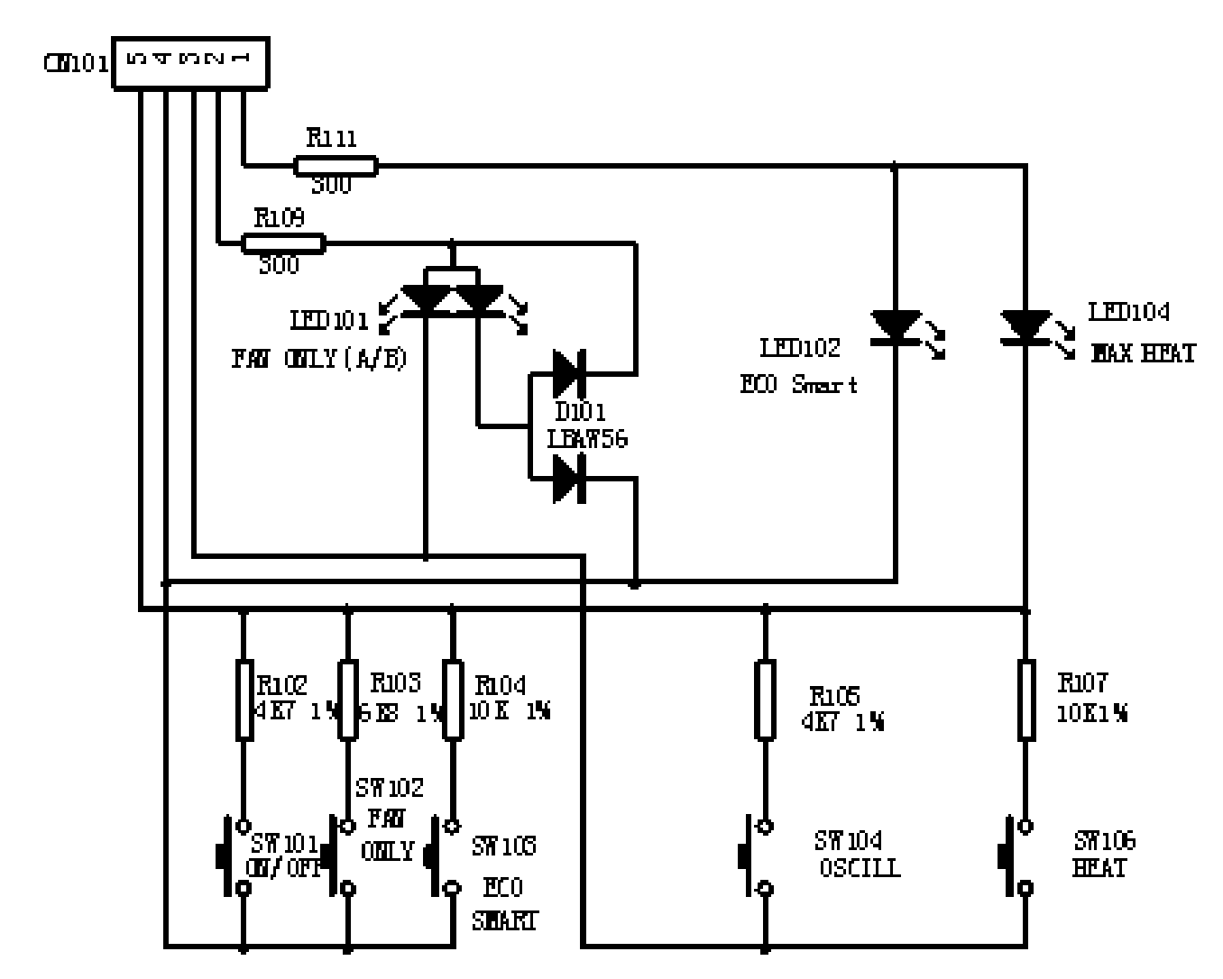 Device and method for driving LEDs and acquiring key information