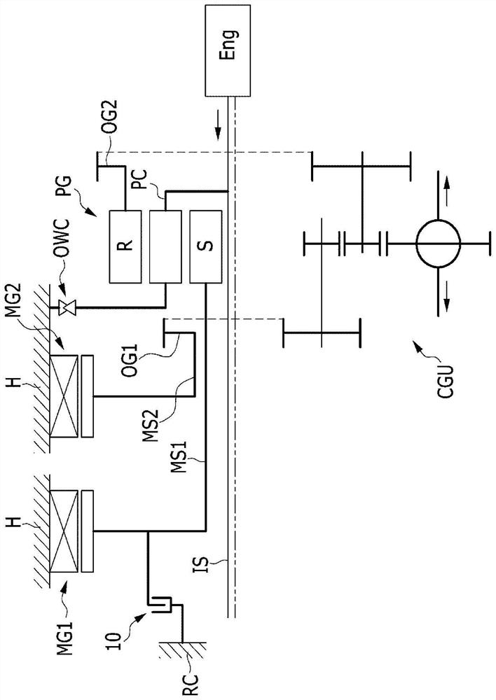 Electromagnetic brake system for transmission