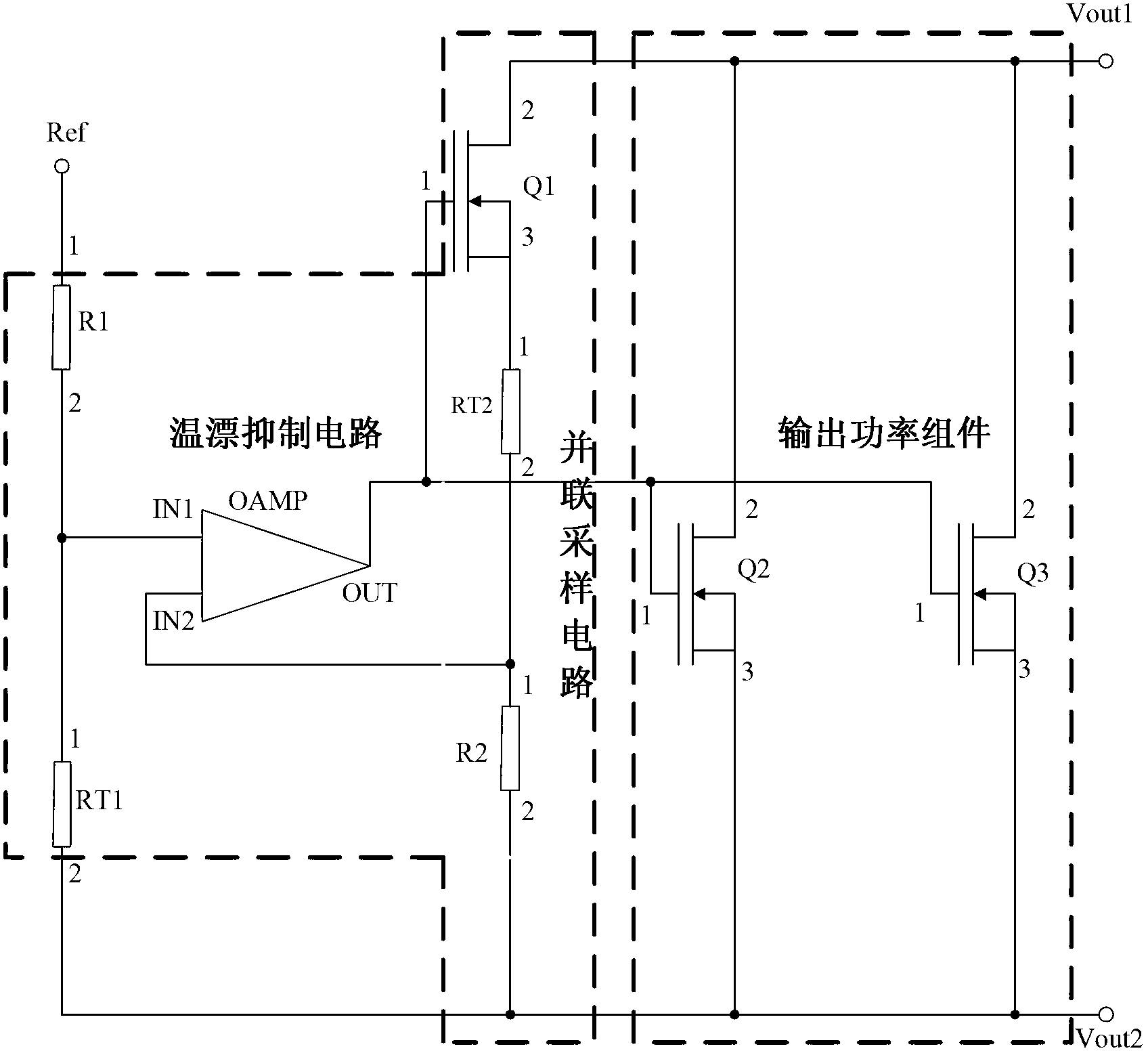 In-parallel sampling over-current protection circuit