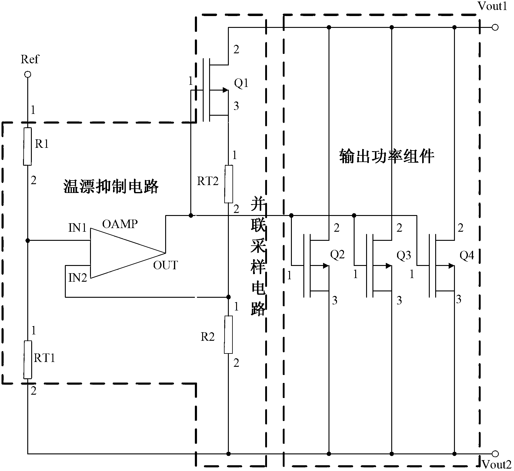 In-parallel sampling over-current protection circuit