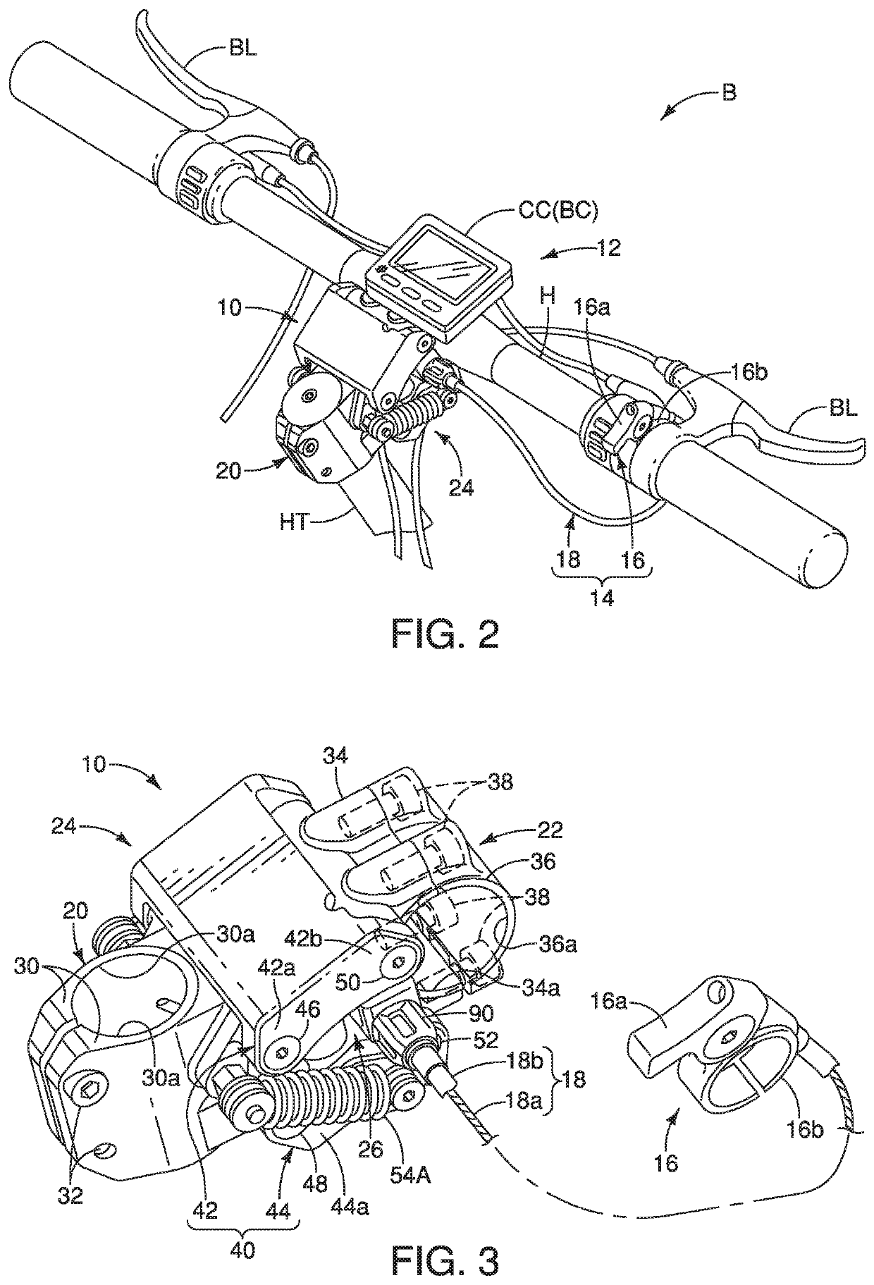 Variable stem for human-powered vehicle