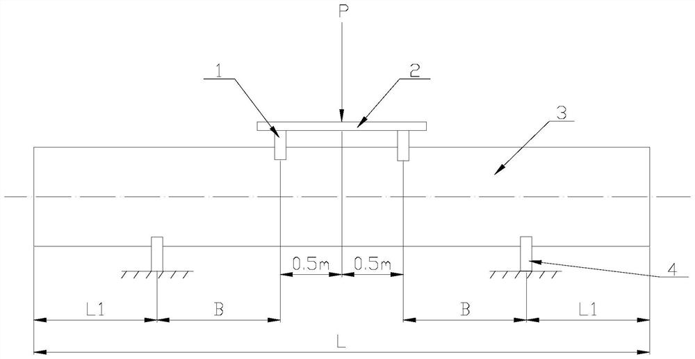Arrangement structure for PHC tubular pile shear test