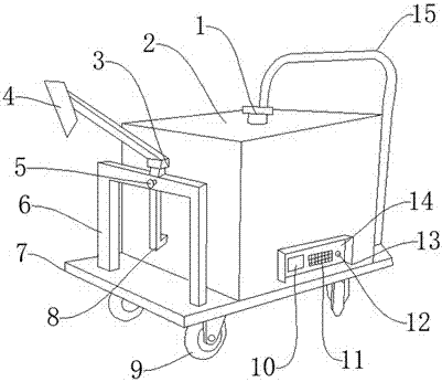 Small agricultural mechanical irrigation device