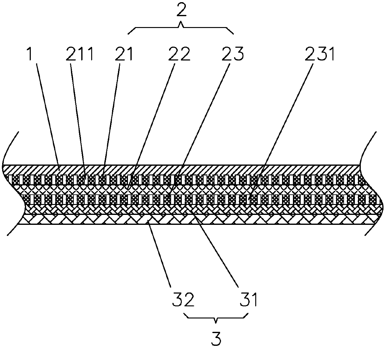 Hot air non-woven fabrics capable of fast and efficiently guiding flow and inhibiting bacteria and production method thereof