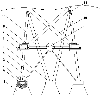 High-strength wind-resisting electric power tower