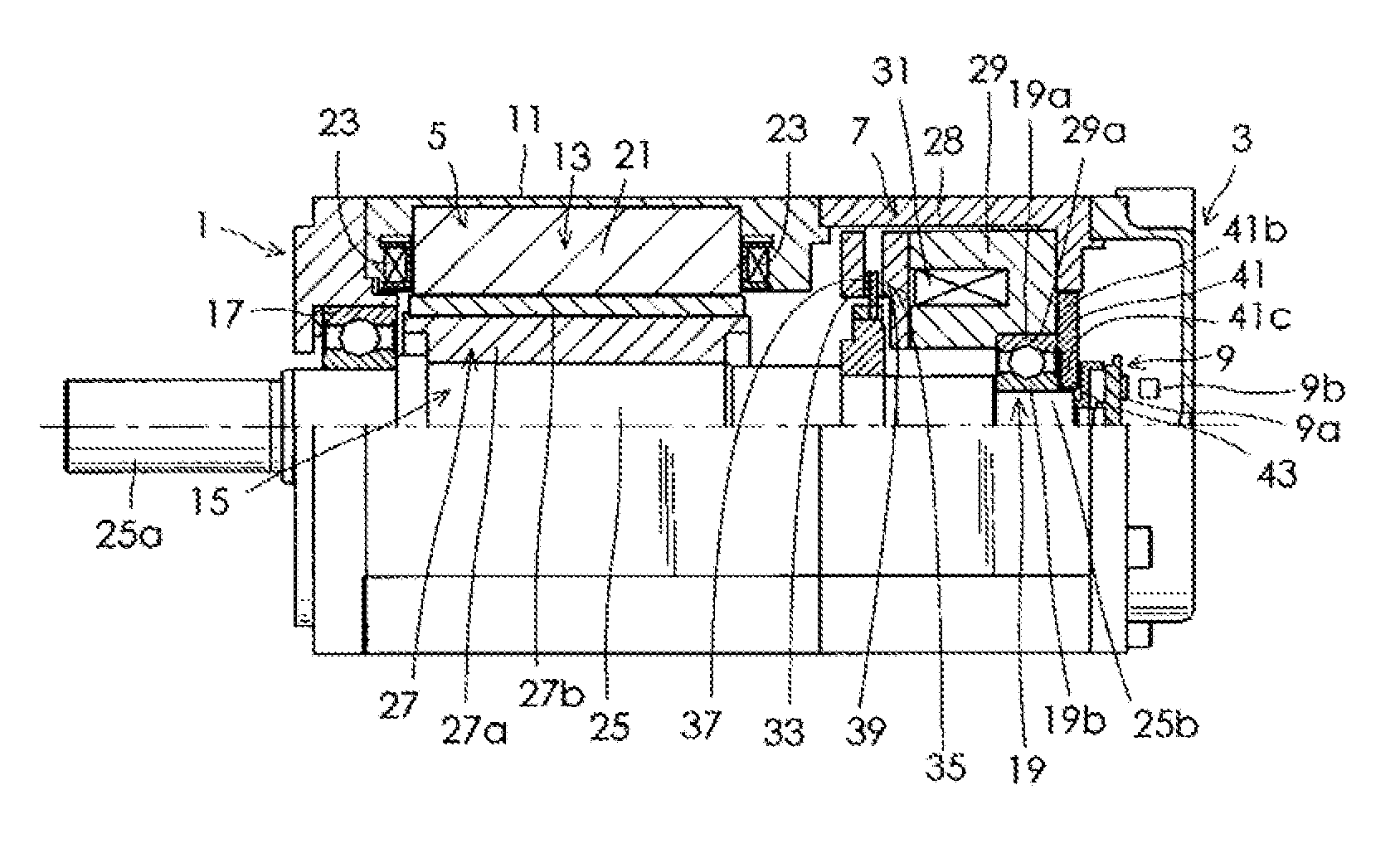 Motor with an electromagnetic brake