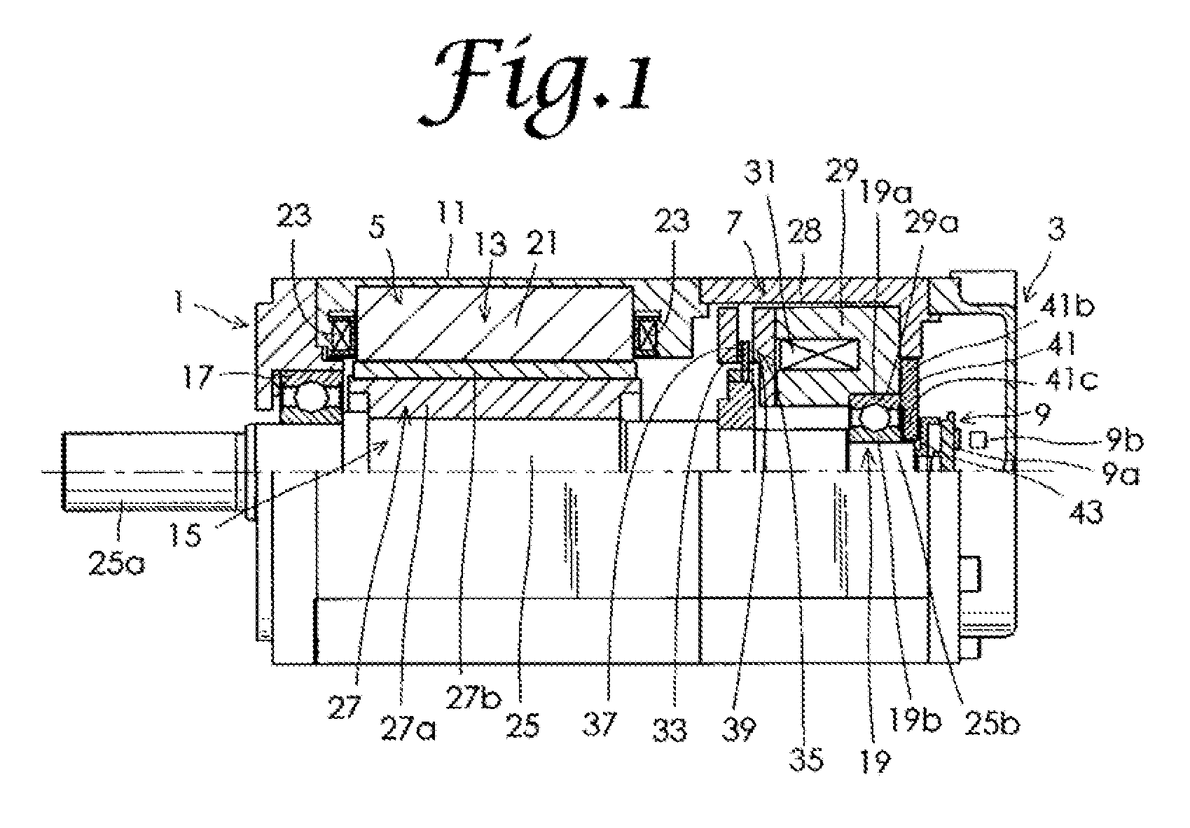 Motor with an electromagnetic brake