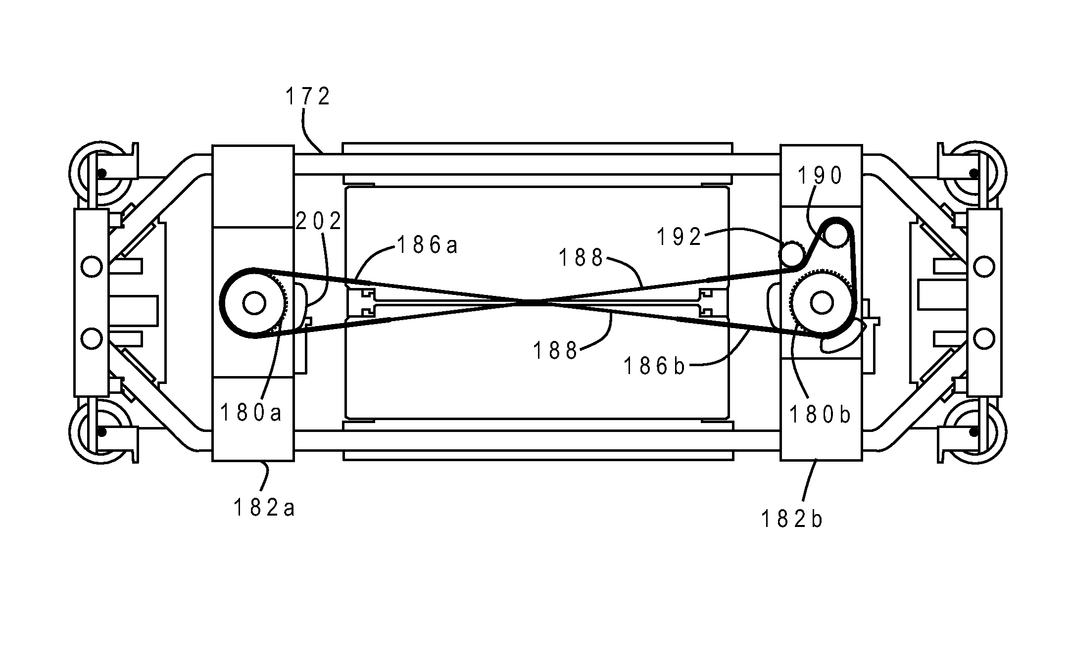 Steering system for patient transfer device