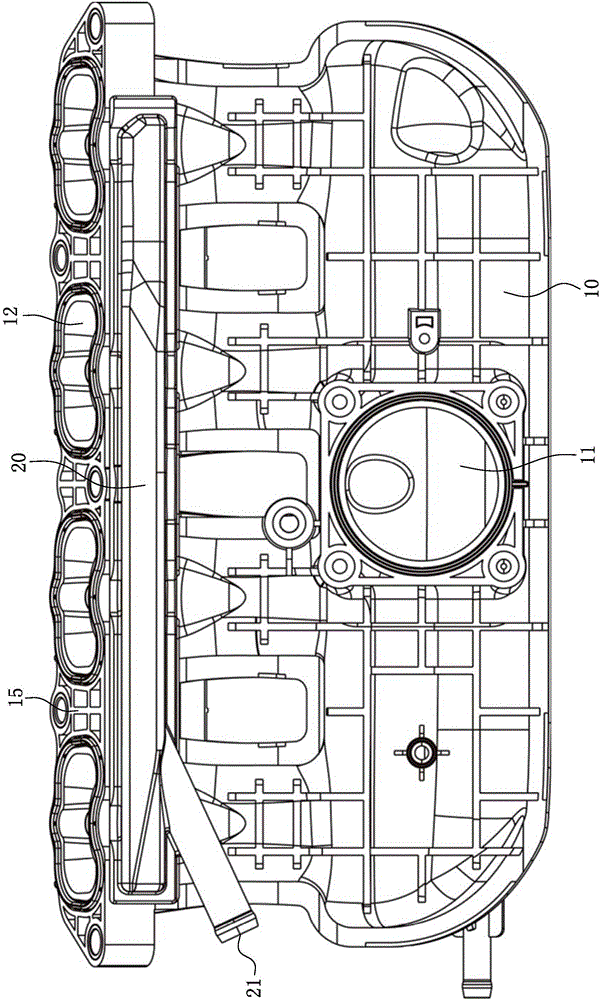 Intake manifold capable of guiding ventilation gas of crankcase