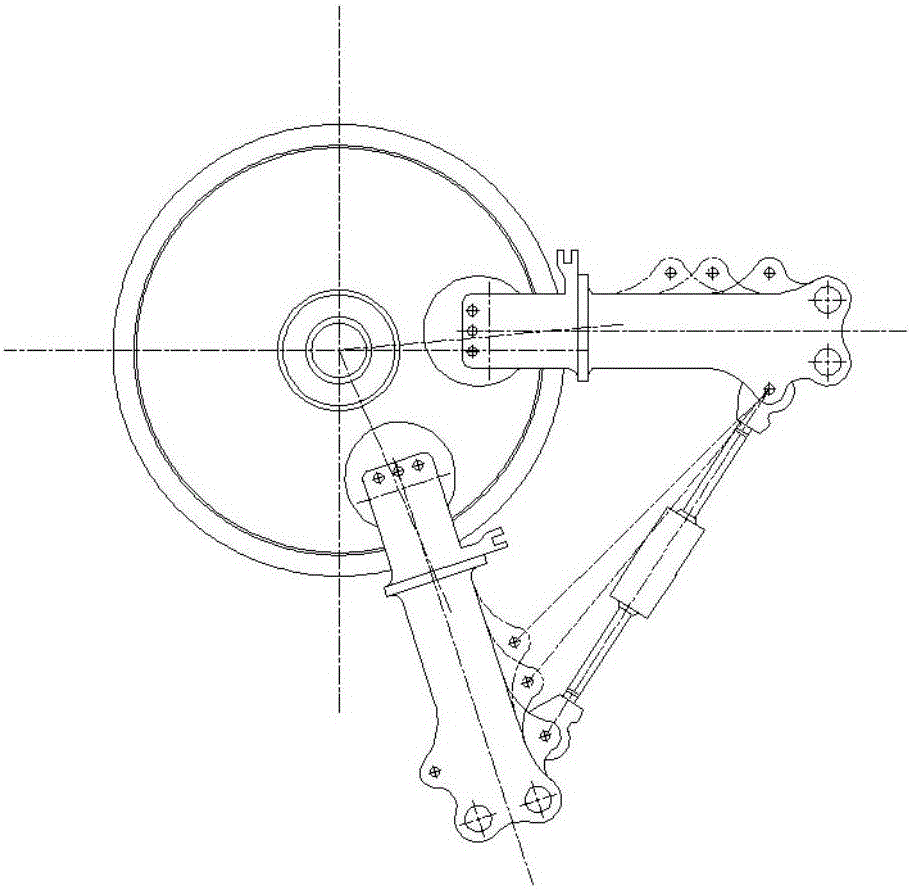 Layout method for shimmy damper