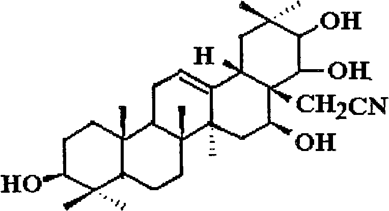 Theasapogenol derivative with anti-tumour activity and preparing method and application thereof