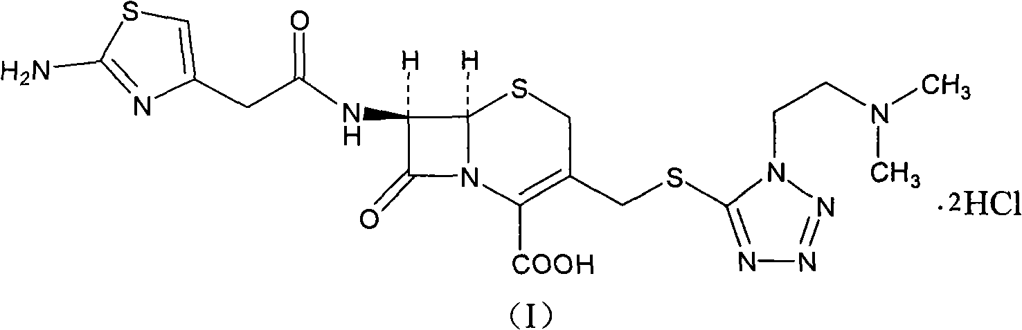 Cefotiam hydrochloride compound in new path