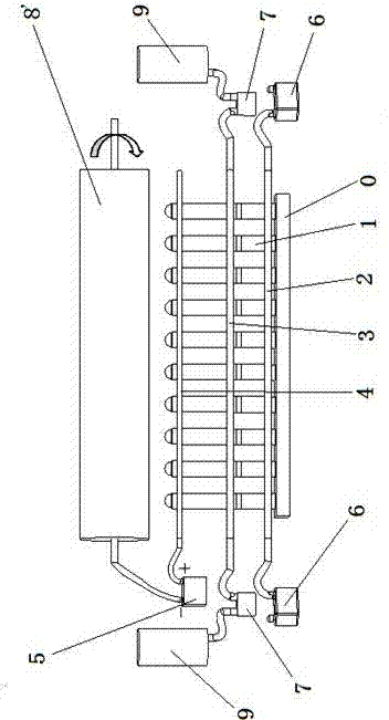 Multiple spray-head combined type air-injection electrostatic spinning machine