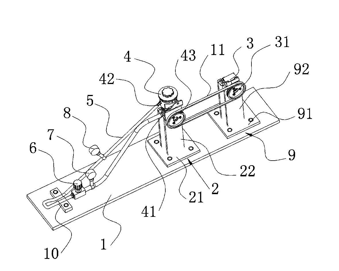 Testing device and testing method for steering oil pump assembly