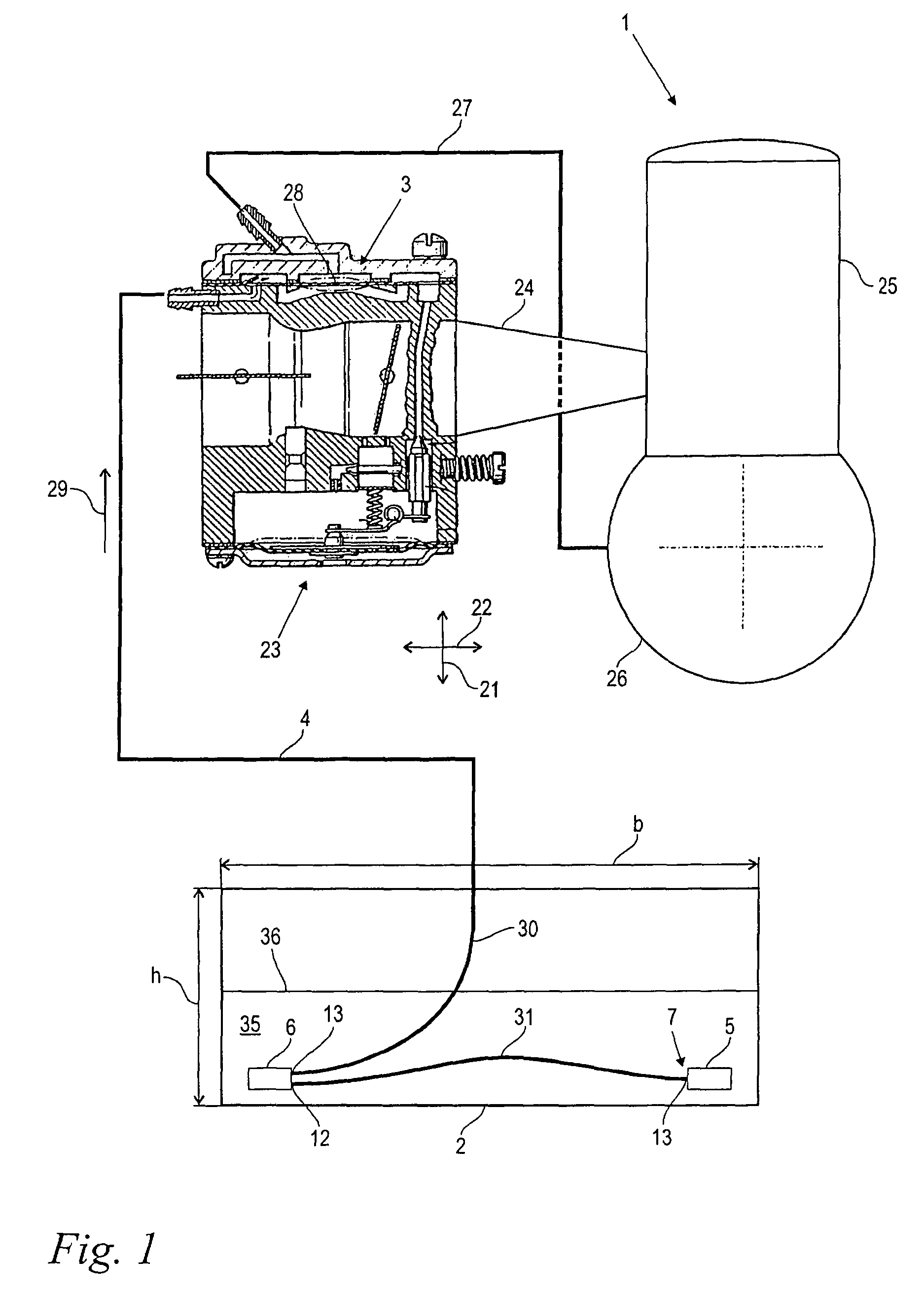 Fuel system of a handheld work apparatus