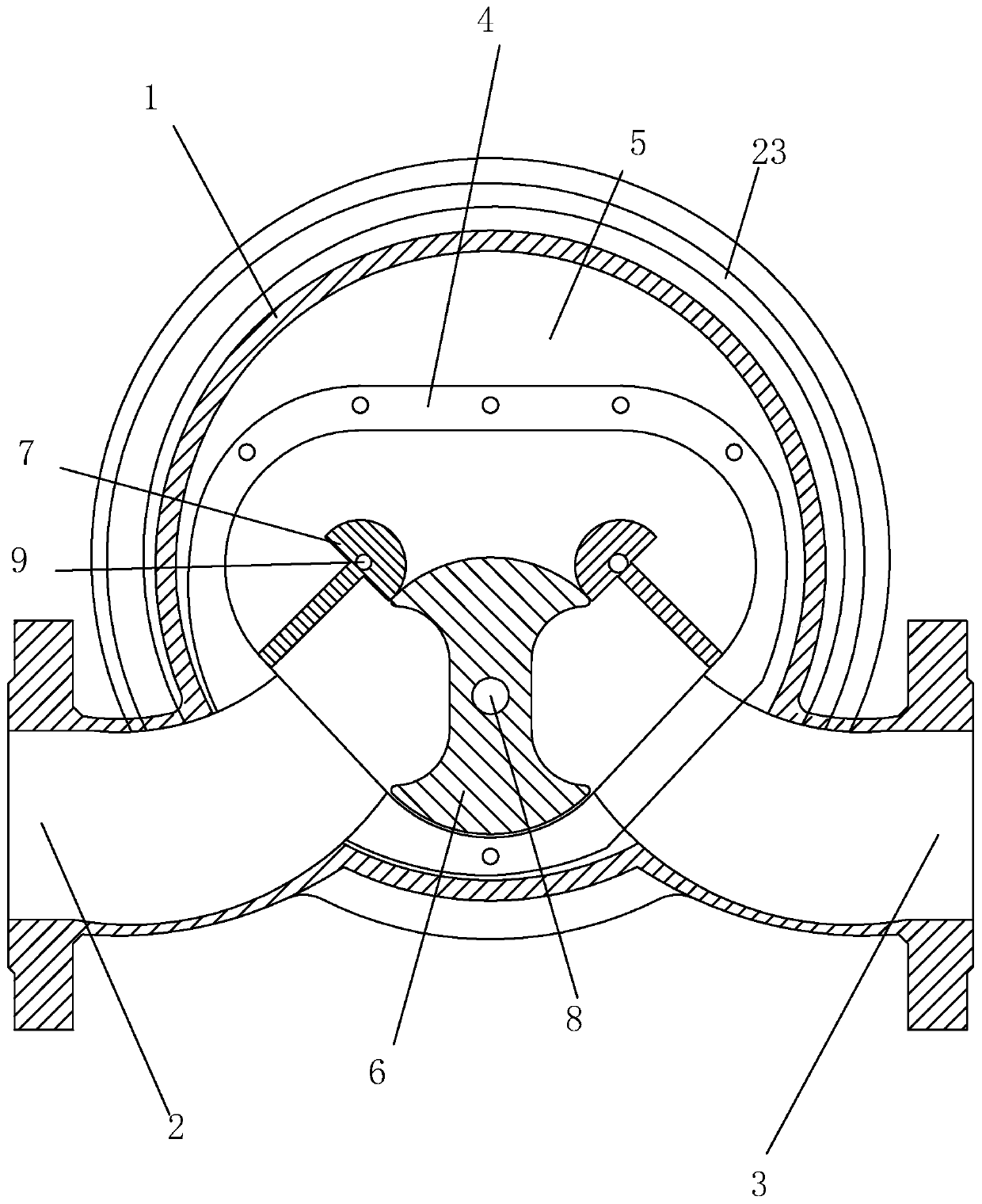 Three-rotor flowmeter made of composite material