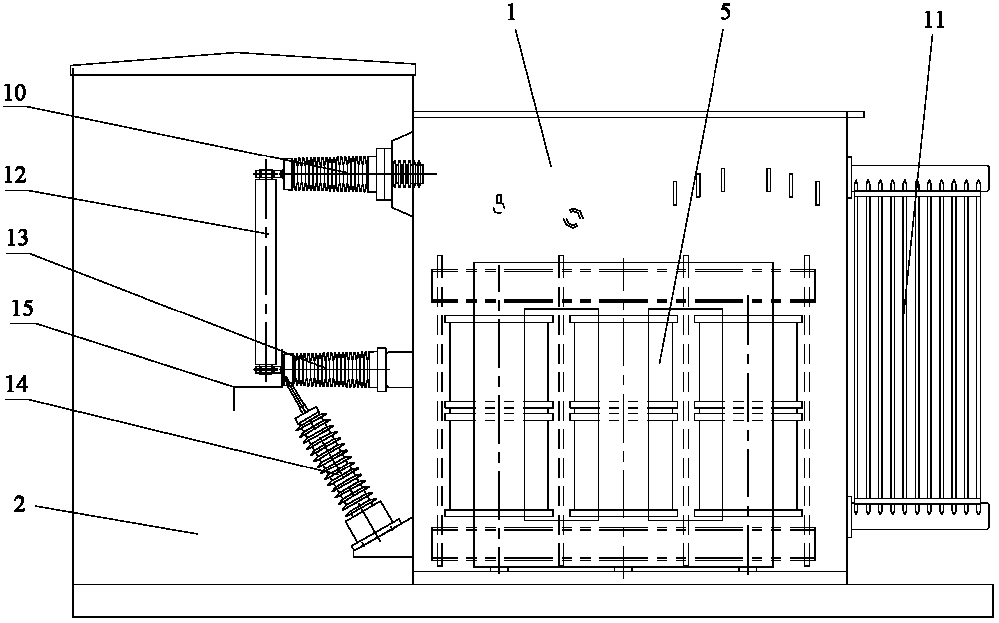 Combined type transformer for photovoltaic power generation