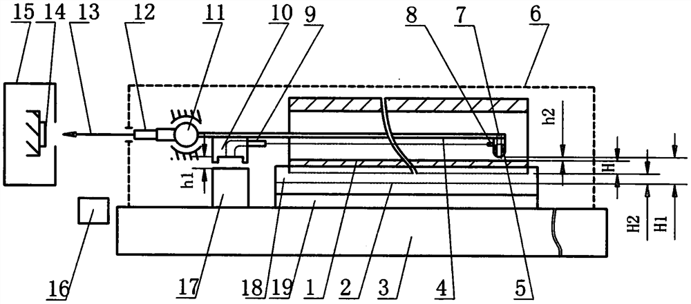 Cylindrical rotary body wall thickness detection method