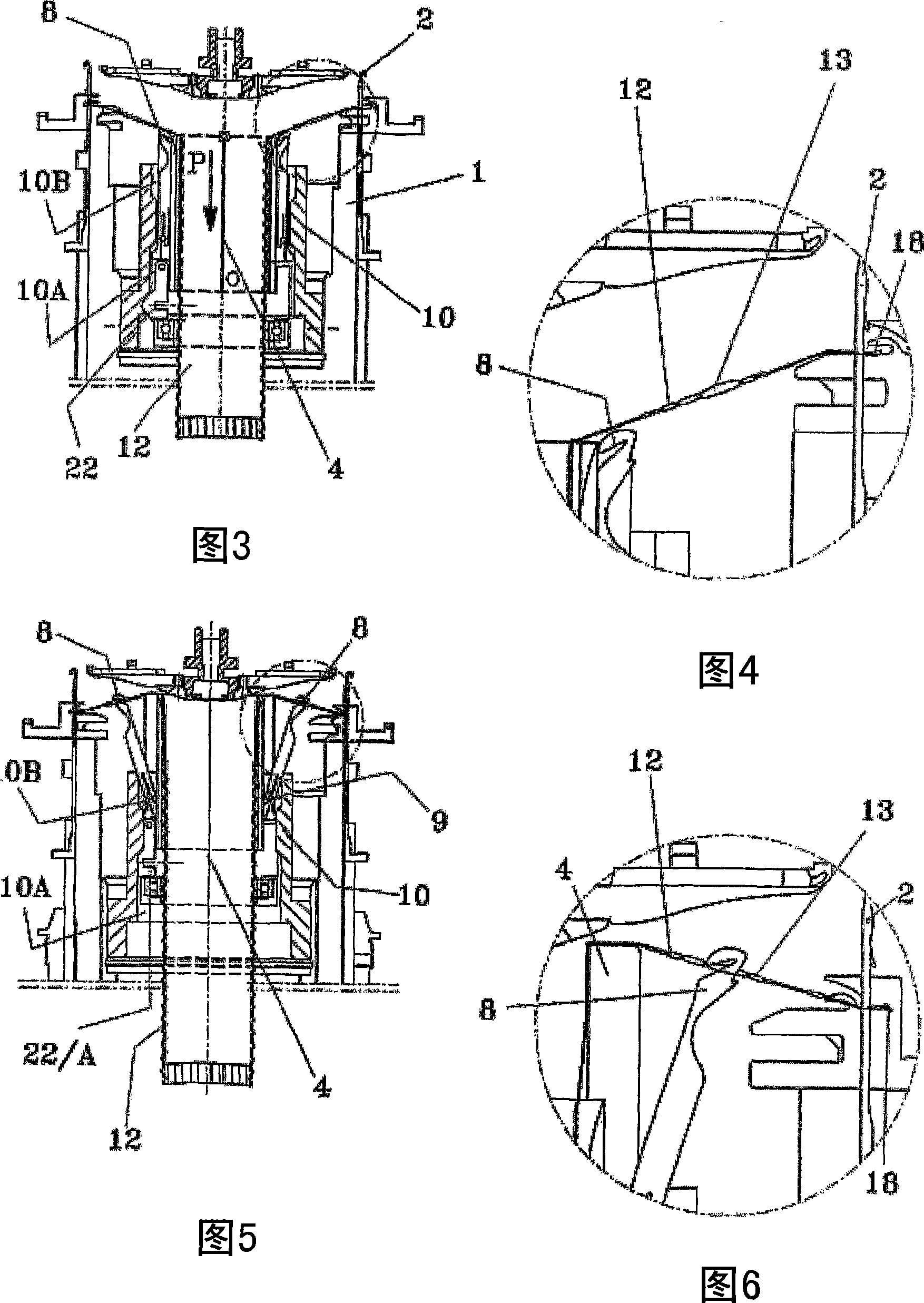 Integrated system for the close-down of the stocking on circular machines for tubular semifinished production in stitch and the device relative to it