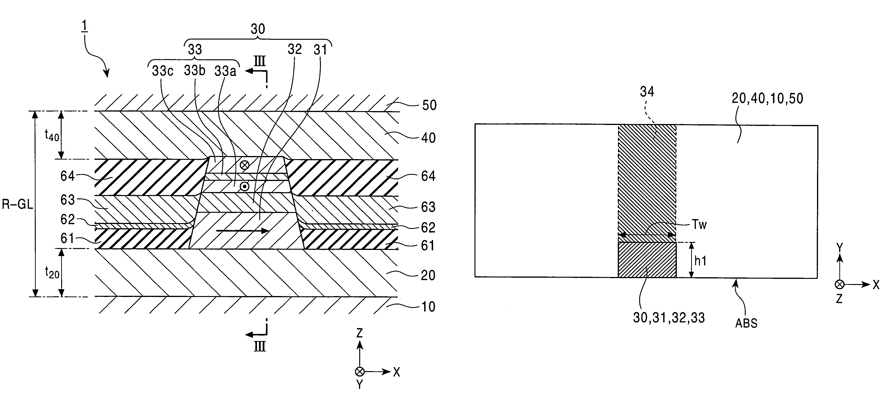 CPP giant magnetoresistive head with large-area metal film provided between shield and element