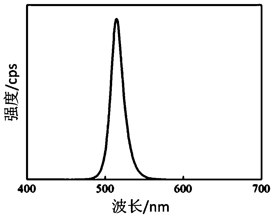 Nanocrystalline ink with fluorescence characteristics and preparation method and patterning application thereof