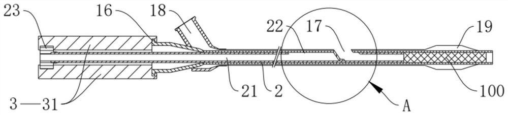 Quick exchange type balloon stent mounting device and stent mounting method
