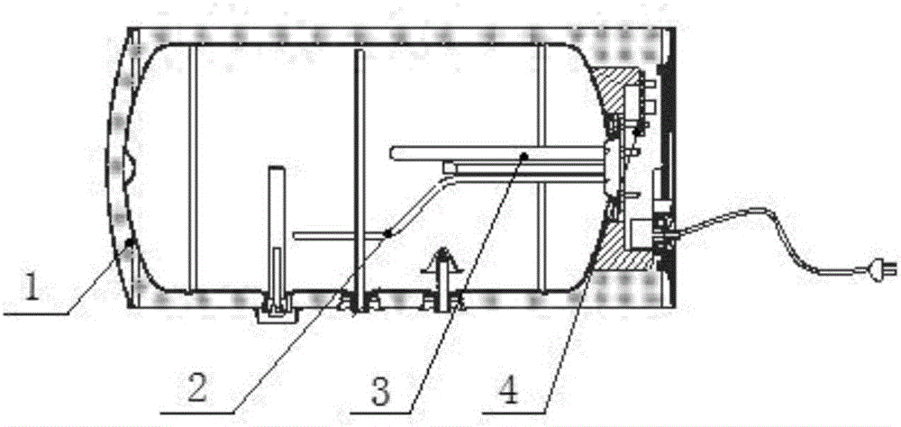 Electric water heater with solar-photovoltaic direct heating function