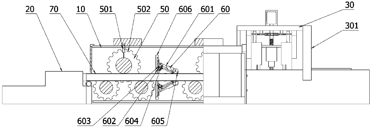 Steel pipe straightening machining device and application method