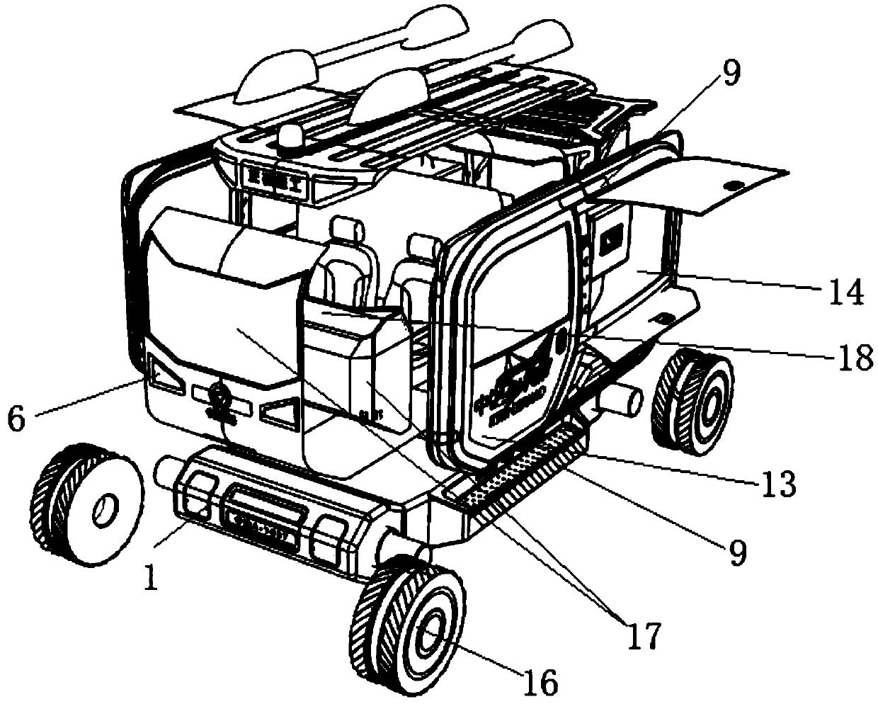 Intelligent track flaw detection combined vehicle and a control method
