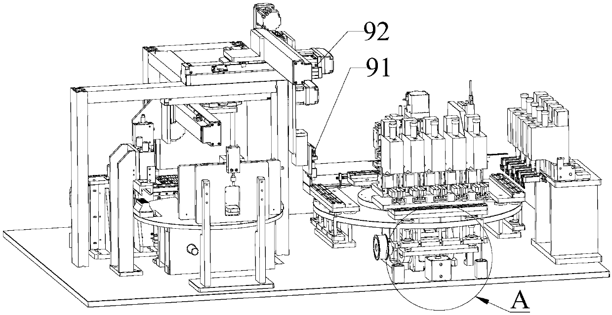 Integrated automatic welding device for electronic detonator production line