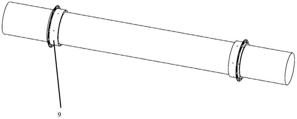 Torque measurement probe for ship shafting with eccentricity error correction