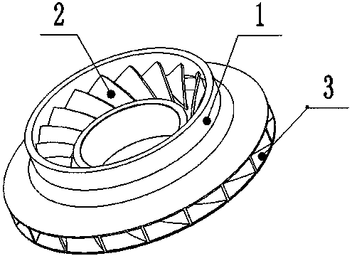 Enclosed impeller of centrifugal compressor