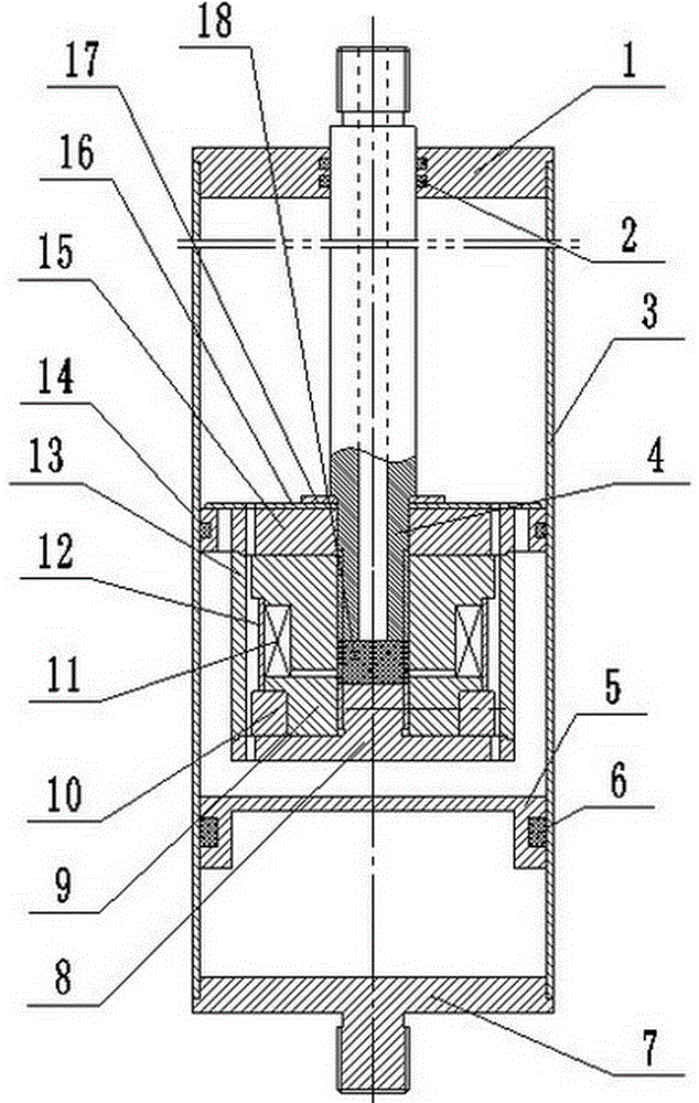 Magneto-rheological damper with unidirectional damping characteristics