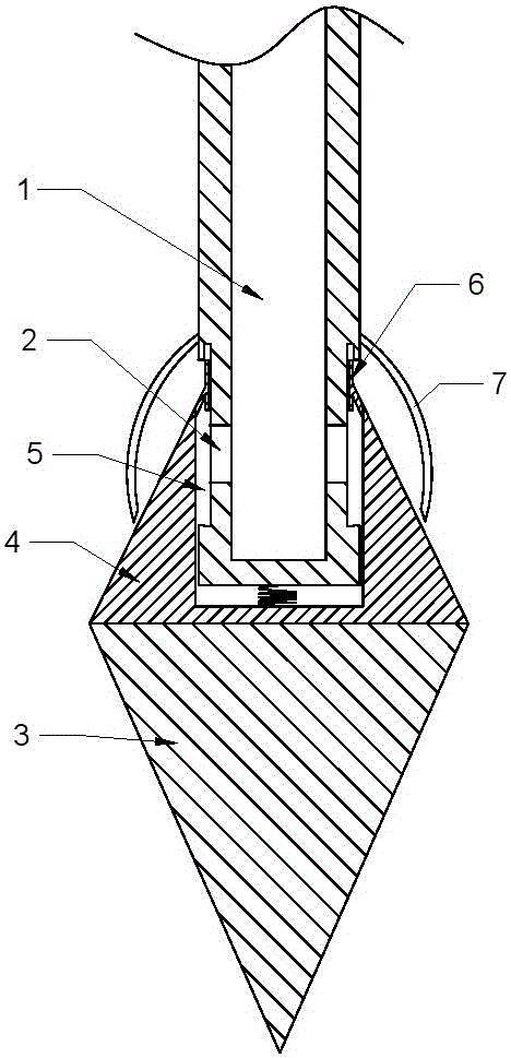 Device for deep pit seeding