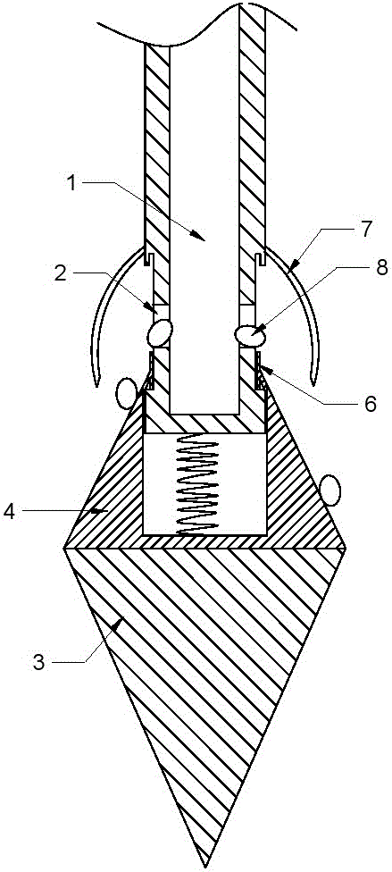 Device for deep pit seeding
