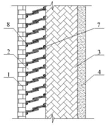 Wall allowing heat transfer coefficient to be automatically adjusted