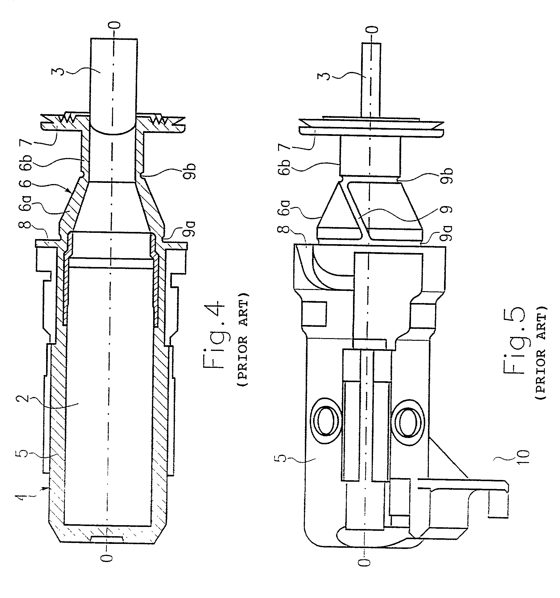 Inductive sensor (speed sensor) with a conical coil base body