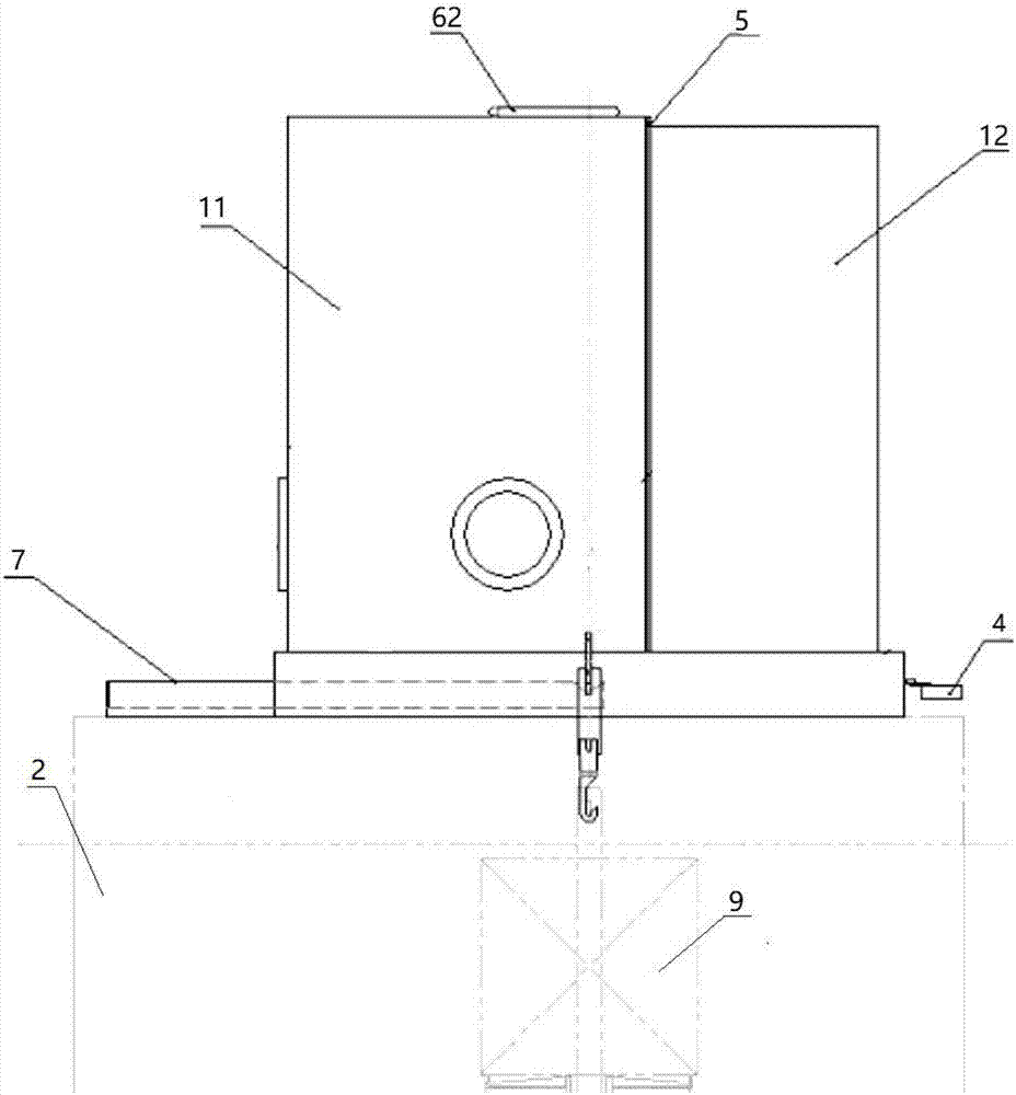 Oil-quenching-tank flue-gas collecting device