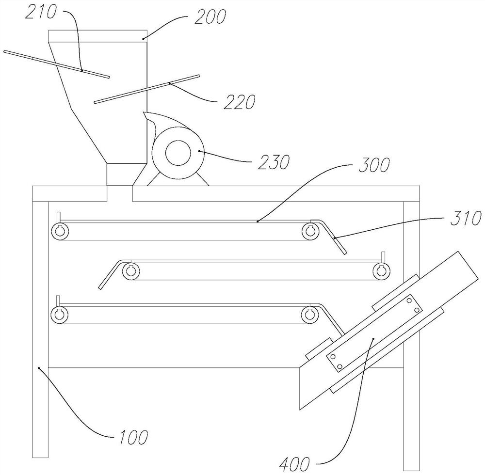 Refined tea sorting machine