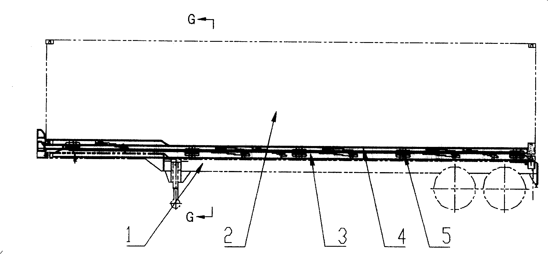 Air chamber type shock pad frame