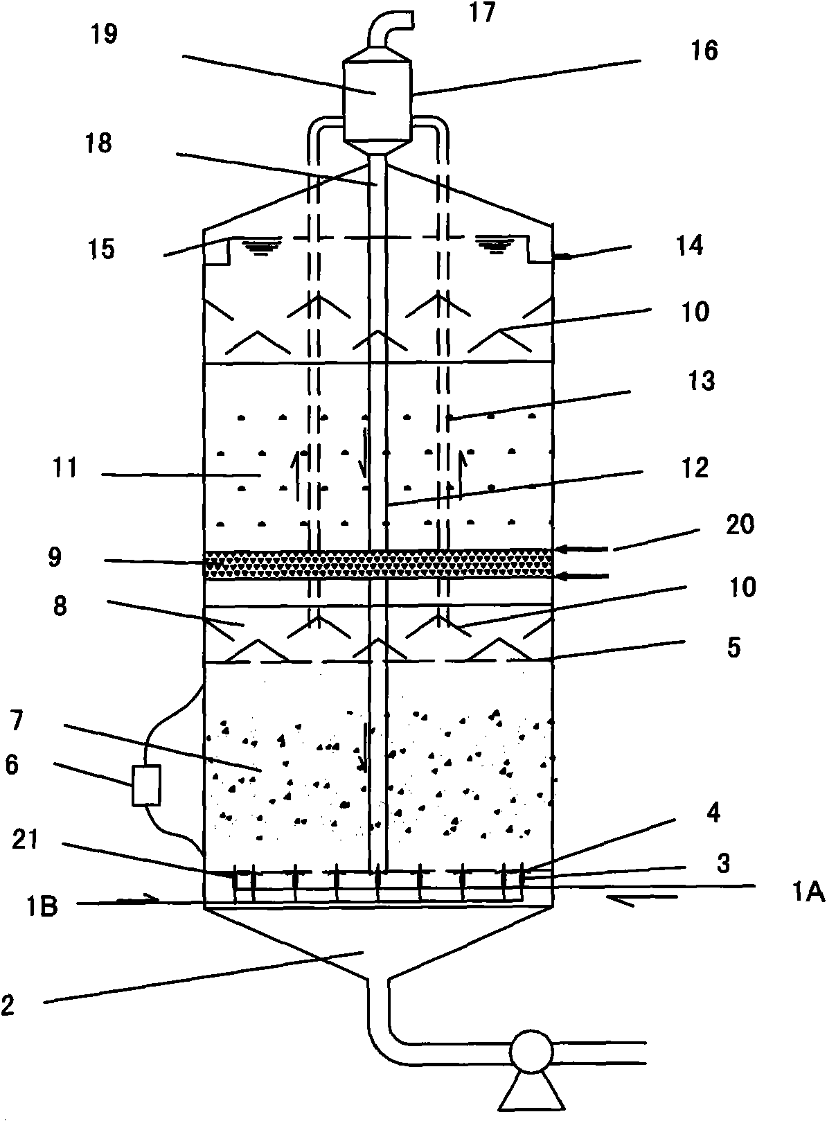 Electric field strengthening two-phase anaerobic reactor