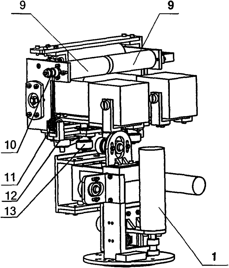 Anti-shake device of mobile robotic vision system and anti-shake compensation control method therefor